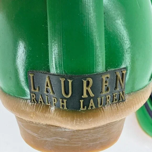 Lauren Ralph Lauren Womens Makenna Green Navy Blue Lace Up Size 7B Boat Shoes - Picture 7 of 11